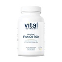 Vital Nutrients Ultra Pure® Fish Oil 700 | Supporta il cuore, il cervello e la salute comune* | Sustainably Sourced High EPA & DHA Omega-3 Grassty Acid | Lemon Flavor | Gluten, Dairy & Soy Free | 60 Softgels