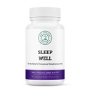 Sleep Well Calmness & Relaxing Support Formula - Miscela potente con Magnesio, L-teanina, GABA e Melatonina - Migliora il relax + promuove modelli di sonno sano - 60 capsule