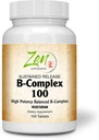 Integratore di Vitamina B-Complex - B Complesso Integratore di Vitamina con Acido Folico, Biotina, Inositolo - per Salute Immune & Cardio, Metabolismo Energetico - 100 Compresse Sostenute-Rilascio