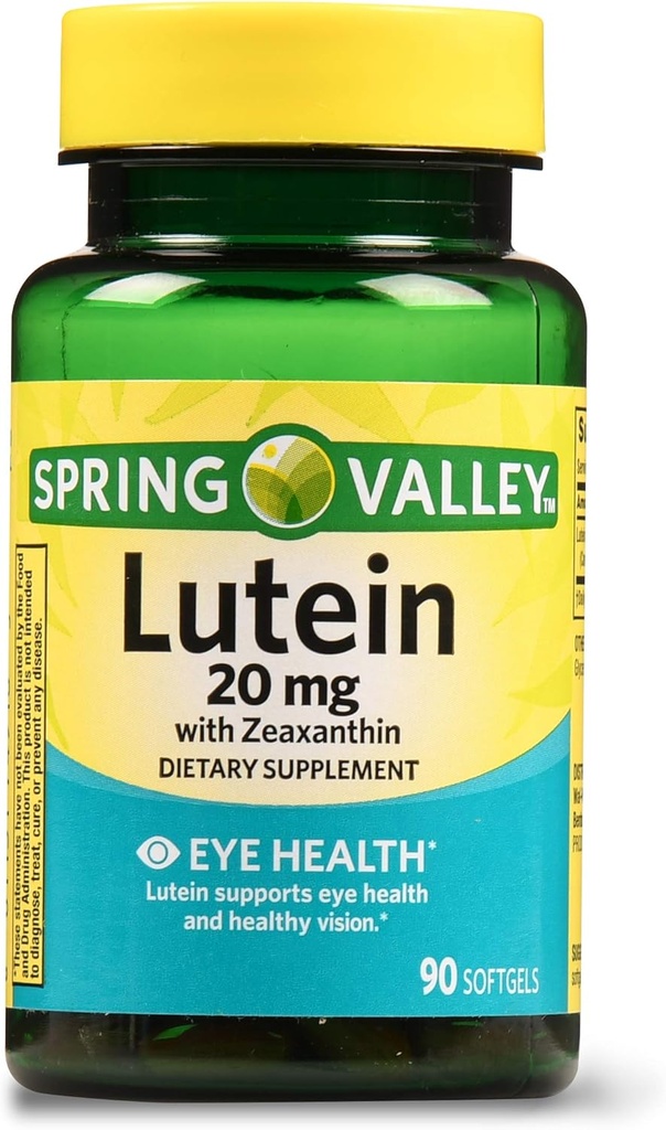 Primavera Valle Lutein con Zeaxanthin Integratore alimentare, 20 mg, 90 Conte