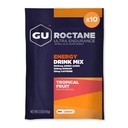 GU Energy Roctane Ultra Endurance Energy Drink Mix, Vegan, Gluten-Free, Kosher, 35 mg di caffeina e Dairy-Free n-the-Go Energy per qualsiasi allenamento, 10 Single-Serving Packets, Frutta tropicale