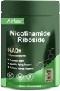 Airboy NAD Supplemento con Nicotinamide Riboside Resveratrolo & Quercetin 900 mg, NMNH alternativa per gli uomini e le donne Supporto Anti-invecchiamento, energia, messa a fuoco - 80 capsule