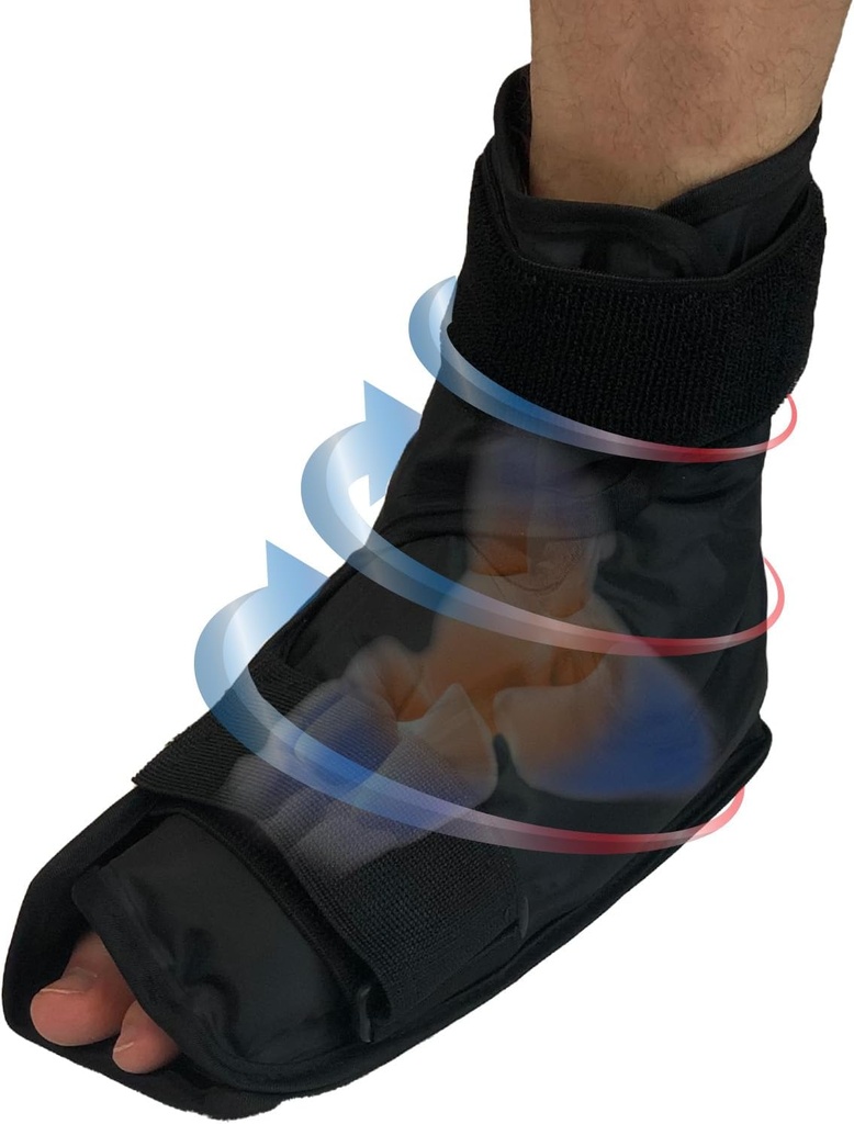 Avvolto di gel caldo/venduto del pavimento del piede e della caviglia - Efficacemente alleviare il piede e le caviglie & Pains utilizzando il gel di compressione Ankle Ice Pack Wrap - riscaldato o raffreddato, mira tutte le aree di caviglia & piede - grande