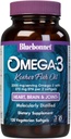 Bluebonnet Nutrition Omega-3 Kosher Fish Oil, Natural Triglyceride Form, Gluten-Free, Dairy-Free, Kosher Certified, Non-OGM, Terza Parte Testata, Distillata molecolare, 120 Vegetarian Softgel, 60 Serving