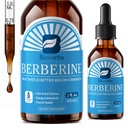 Integratore di Berberina con Ceylon Cinnamon - Gocce liquide di Berberina con curcumina curcuma, cannella di Ceylon, Melone di Bitter, Phytosome di Berberina per il sistema di digestione, supporto sanitario immunitario -Vegetarian
