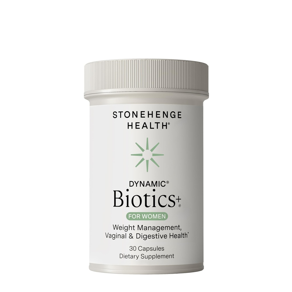 Stonehenge Salute Probiotici 70 miliardi di CFU + 24 Strains, Prebiotico, Biotici Dinamici+ per le donne, Nuova Formula per la gestione del peso, Supporto Digestivo & Vaginale, Scaffale di rilascio ritardato Stabile Non OGM