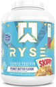 RYSE ha caricato la polvere di proteine - burro di arachidi Skippy - isolato e concentrato di proteine di 25g con fibra prebiotica & MCT - basso carbo, basso zucchero, digestivo-amichevole - 54 Serve / 4 lb vasca