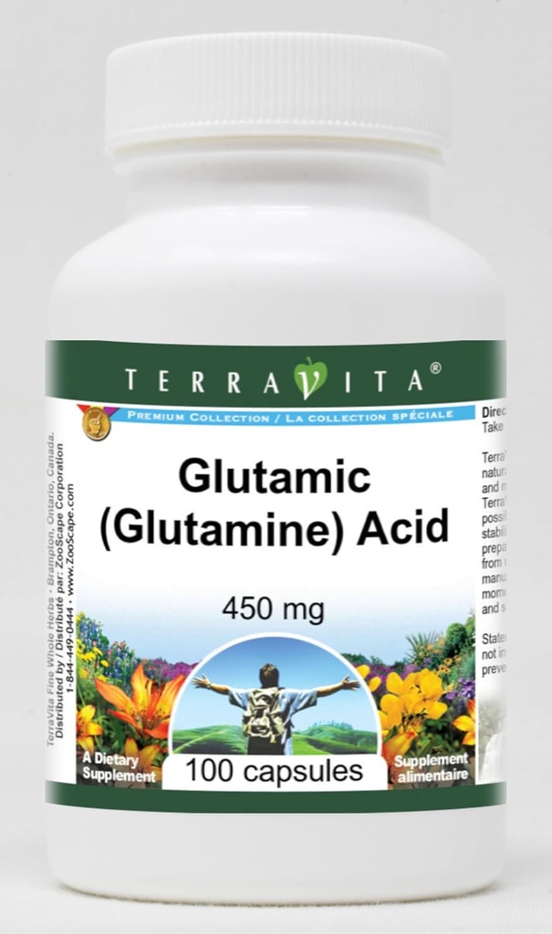 Acido glutammico - 450 mg (100 capsule, ZIN: 513331)