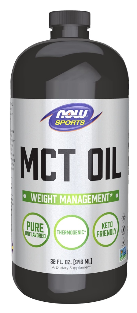 NOW Alimenti Nutrizione sportiva, MCT (Medium-chain trigliceridi) Olio 14 g, Gestione del peso, Liquido, 32-Oncia