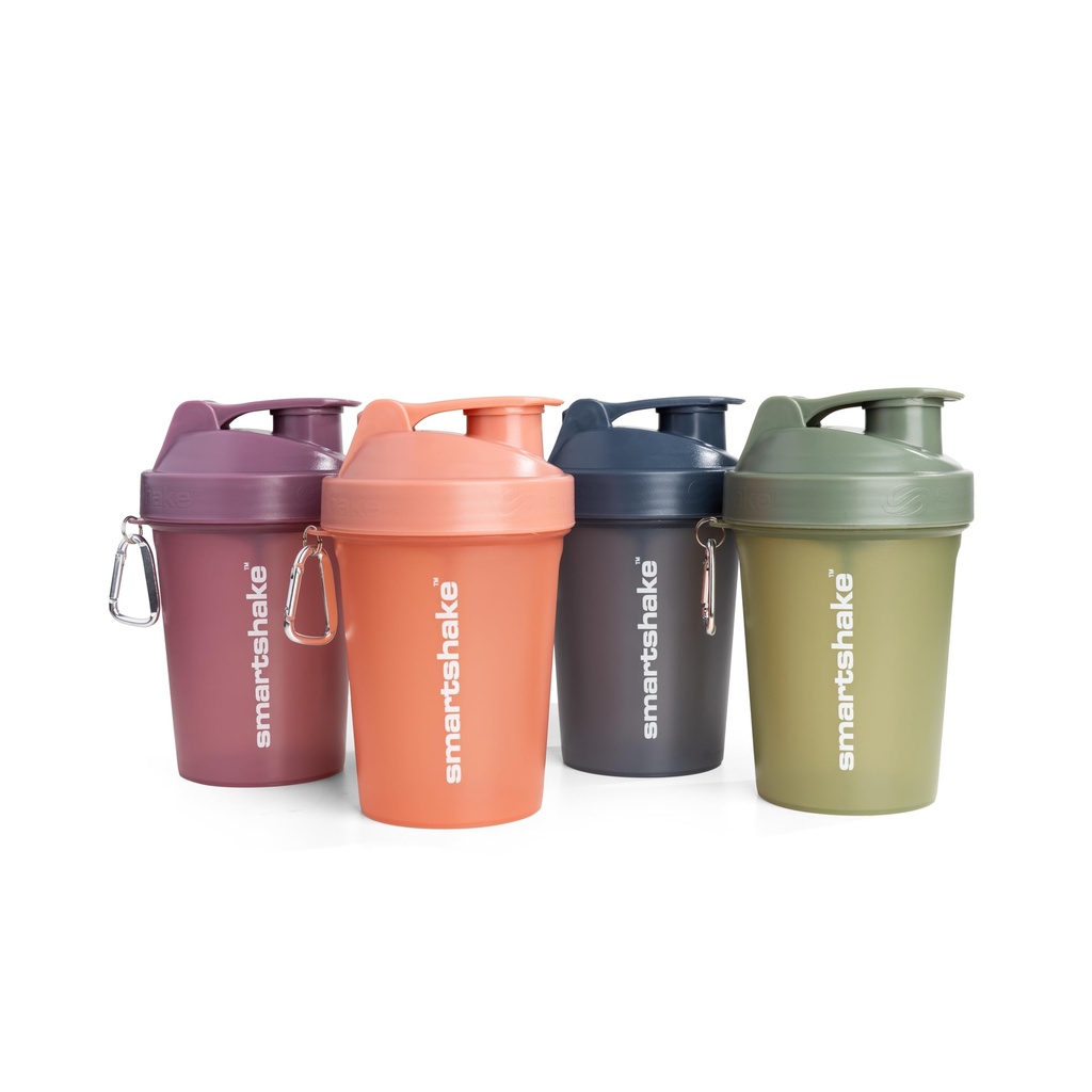 Smartshake Protein Shaker Bottiglia per Miscele Proteine - 4 Pack - 13.5 oz | Coppe per Shaker Proof Leak per Protein Shakes | Blender Bottiglia Shaker | Protein Shaker Confezione Bottiglia | BPA Free Shaker – Multicolor