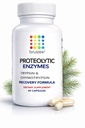 Bruizex Proteolytic Enzymes| Trypsin & Chymotrypsin Recovery Supplement for Tissue Trauma, Bruising, Swelling | Support Immune System | 60 Caps
