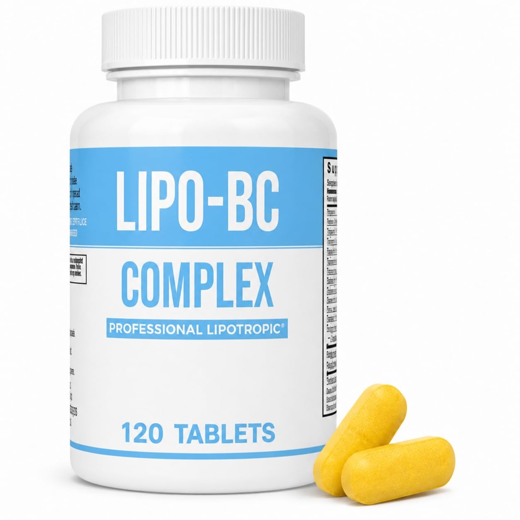 Lipo-BC Complex, Tablet LIPO BC Tabelle Lipotropiche per energia e benessere | Energia pulita naturale con nutrienti dietetici Prodotto da Legere Pharmaceuticals (120 compresse)
