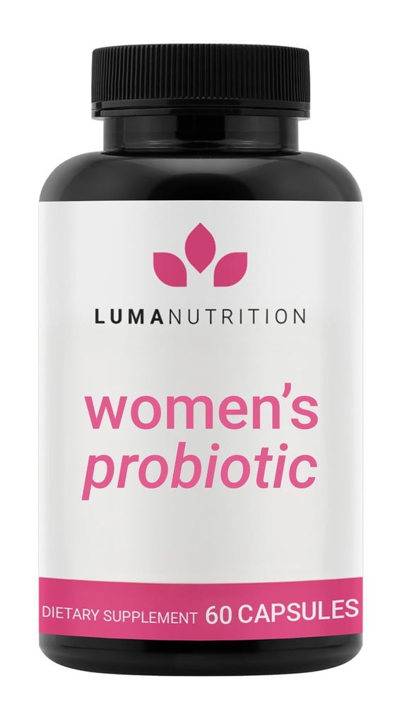 Probiotici di nutrizione Luma per le donne con prebiotici - 50 miliardi di CFU - Formulato per il supporto digestivo, immunitario e femminile - 60 capsule