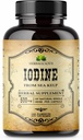 HERBALICIOUS Iodine Tablets – Iodio naturale da Sea Kelp – Integratore di supporto tiroideo per l'energia, la digestione, la salute del cervello e dell'osso – Non OGM, senza glutine – 100 capsule