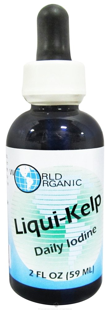 World Organics Liqui-Kelp Daily Iodine - 2 once.
