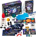 Originale corredo di scienza dello spazio di cancelleria, Kit di sistema solare con un razzo, Outer Space Craft Adesivi e altro per fare un Spinner della luna e un sistema solare, Idea regalo divertente, Giocattoli per ragazzi e ragazze, Età 6-14