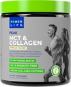 Power Life® Peak MCT Powder Supplement with Plant-Based Collagen and Biotin - Vanilla Flavor (30 Serve)