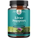 Detox & Repair - Integratore di cardo al latte per la digestione e la salute immunitaria - Radice di zenzero, radice di colina e di dadelione - Supporto al fegato di erbe con Silymarin, barbabietola e carciofo - 70 Conte