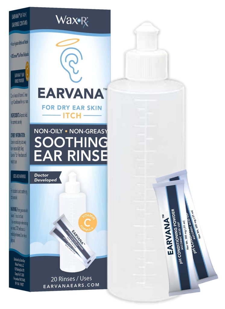 EARVANA Risciacquo per l'orecchio asciutto Itch