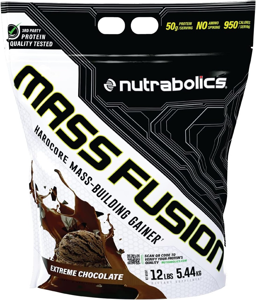 Nutrabolics Mass Fusion (Extreme Chocolate, 12 Ib (29 Serve))