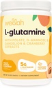 Wellah L-Glutamine Peach Mango (50 Serve) - 5g L-Glutamina Per Serve, Addolcito con Stevia