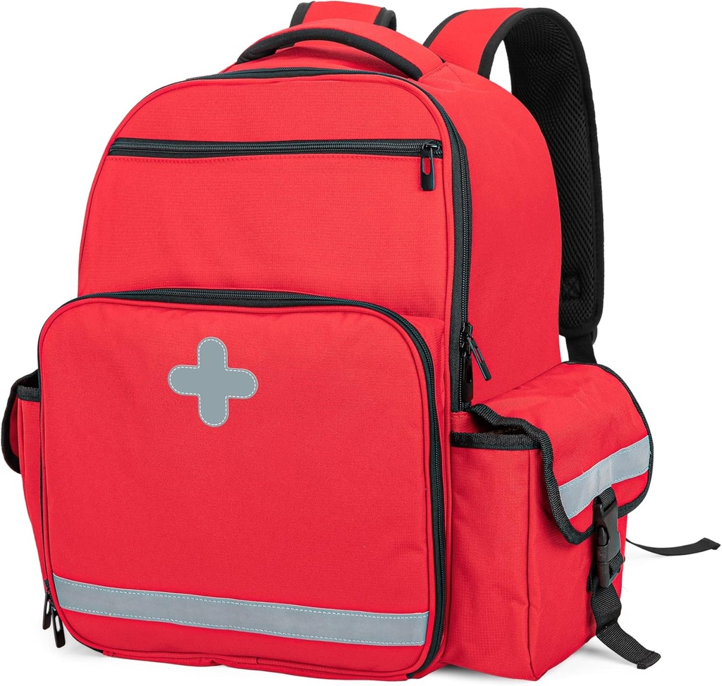 Zaino medico di emergenza CURMIO Vuoto, First Responder EMT Bag per lo SME, Camping, Escursioni, Casa Salute, Gite sul campo, Rosso (solo per il bambino, Design brevettato)