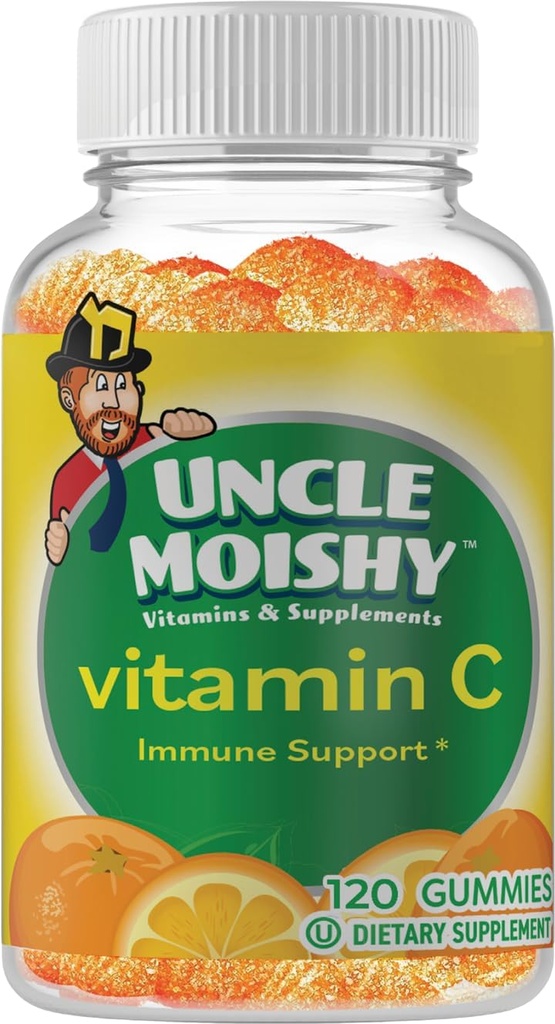 Zio Moishy vitamina C con Echinacea 120 Yummy Arancione Flavor Jelly Bears