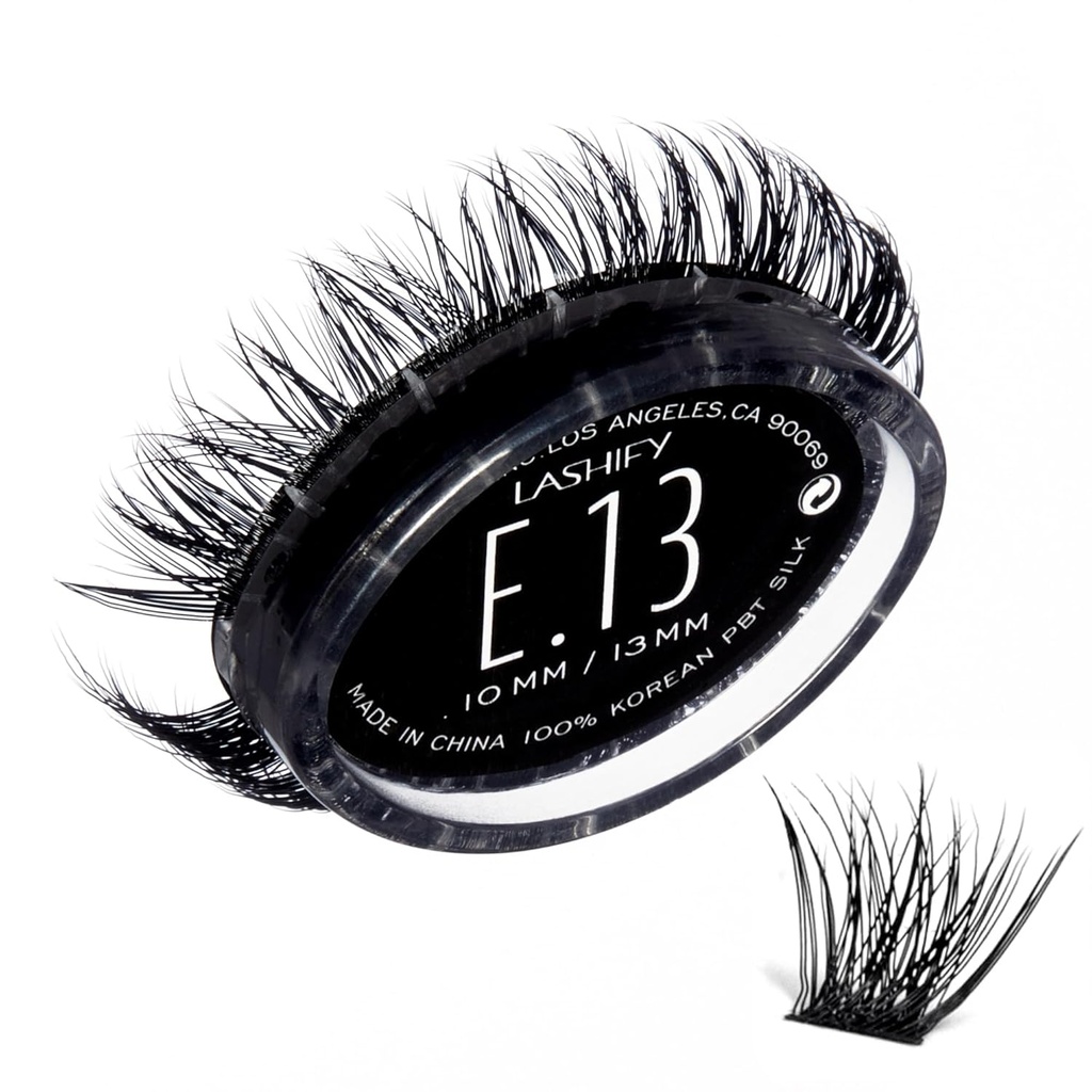 Lashify Extreme 13mm Gossamer DIY Eyelash Extensions Refill, Black, Easy False Lashes per aggiungere volume eccezionale