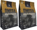 Maestà Omega Wafers - Superior Horse/Equine Skin, Coat e Integratore di Supporto Immune - Omega 3, 6, 9, e Biotin (Regular, 2 Pack (120 conteggio totale)