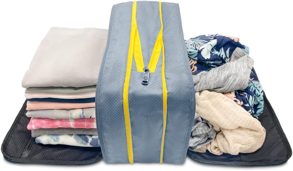 Biaggi Ultimate Compression ZipCube Set di 2 - Borse da viaggio espandibile per valigie, Cubi da imballaggio leggeri per donna e uomo
