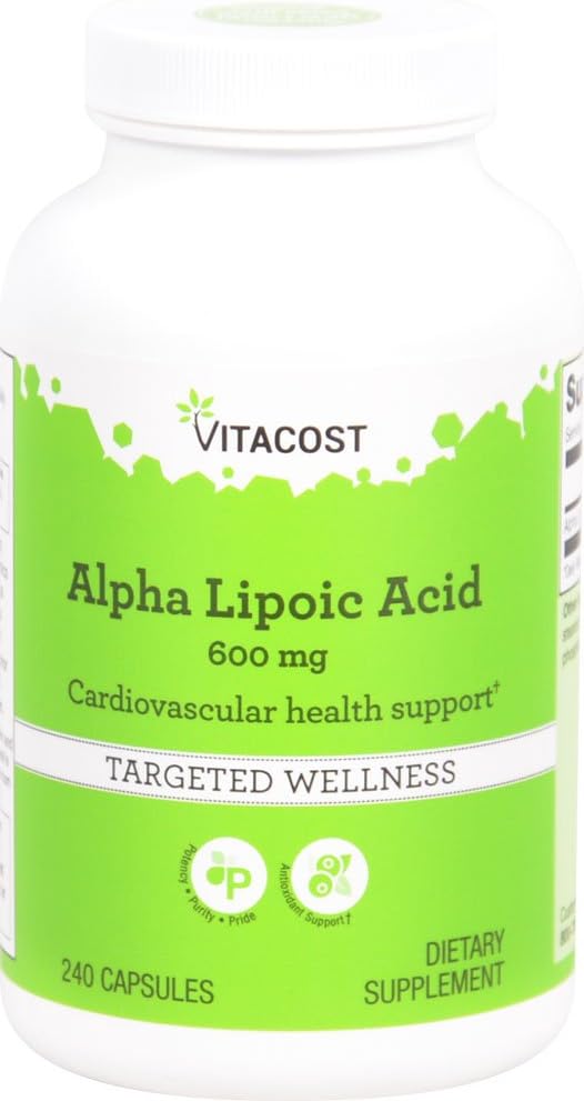 Vitacost Alpha Lipoic Acid -- 600 mg - 240 capsule