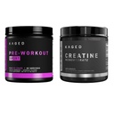 Kaged Pre Sport Pre Workout Polvere Glacier Grape Creatina Monoidrato Polvere Micronized Bundle, Energy & Muscle Recovery Supplement Pack, 20 Servings Pre-Workout + 100 Servings Creatin