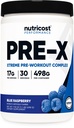 Nutricost Pre-X Xtreme Pre-Workout Powder Complex, Blue Raspberry, 30 Serve, Vegetariano, Non OGM e Gluten Free