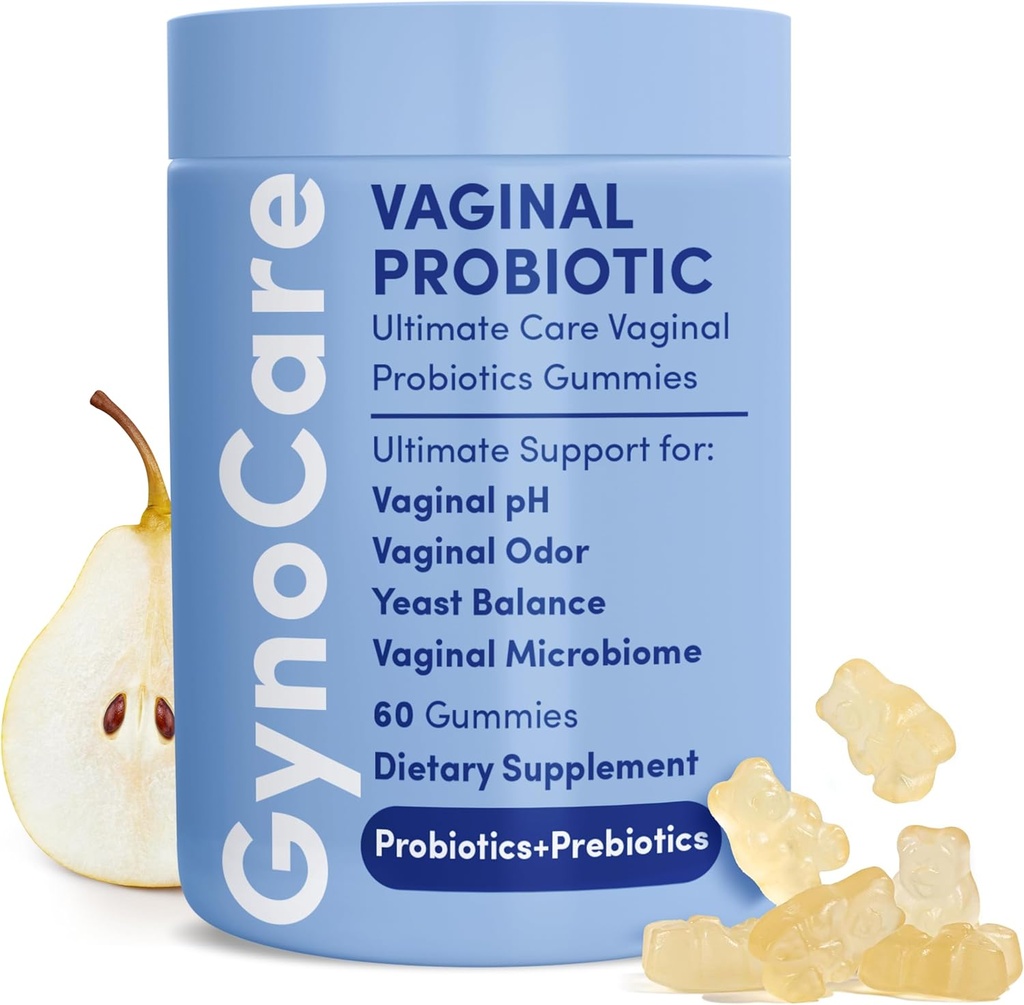 Probiotici vaginali pH Balance Gummies per le donne | Prebiotici e probiotici per le donne | Supplemento vaginale femminile per l'equilibrio e la salute vaginale | Vaginal Odor Control 60 Gummies