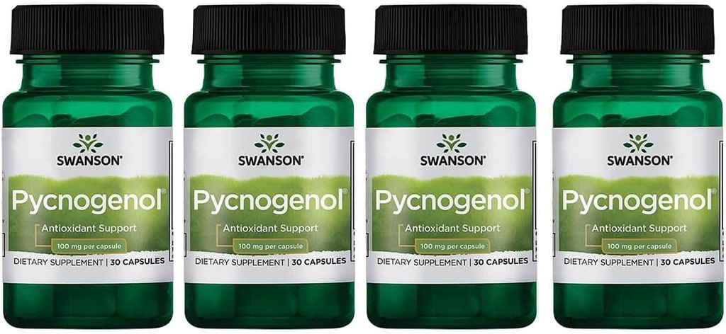 Swanson Pycnogenol 100 Milligrams 30 Capsule 4 Pack