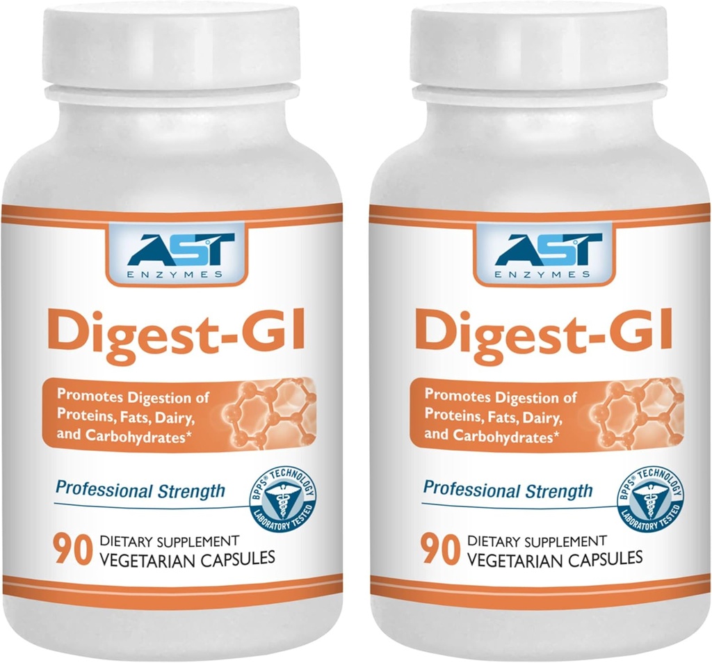 Digest-GI Enzima Digestivo - (90 x 2) Capsule Vegetariani-Digestione e Bloating Relief per Donne e Uomini