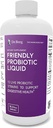 Dr. Berg's Friendly Probiotic Liquido Supplemento Bere Mix w / 12 Probiotici dal vivo Strains & Lactobacillus Acidophilus - Salute digestiva, Sistema Immune & Gut Supporto per uomini donne & bambini -1 Mese di alimentazione