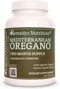 Remedy’s Nutrition Mediterranean Oregano | 1.000 mg, 60 Vegan Capsules Herbal Dietary Supplement | Two Month Supply
