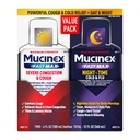 Mucinex Fast-Max & NightShift Combo Pack - Tosse di massima resistenza & medicine fredde per il sollievo del muco, la congestione del petto, la congestione nasale, la congestione del seno, la pressione del seno, il sollievo del sintomo della tosse (2x 6 FL OZ)