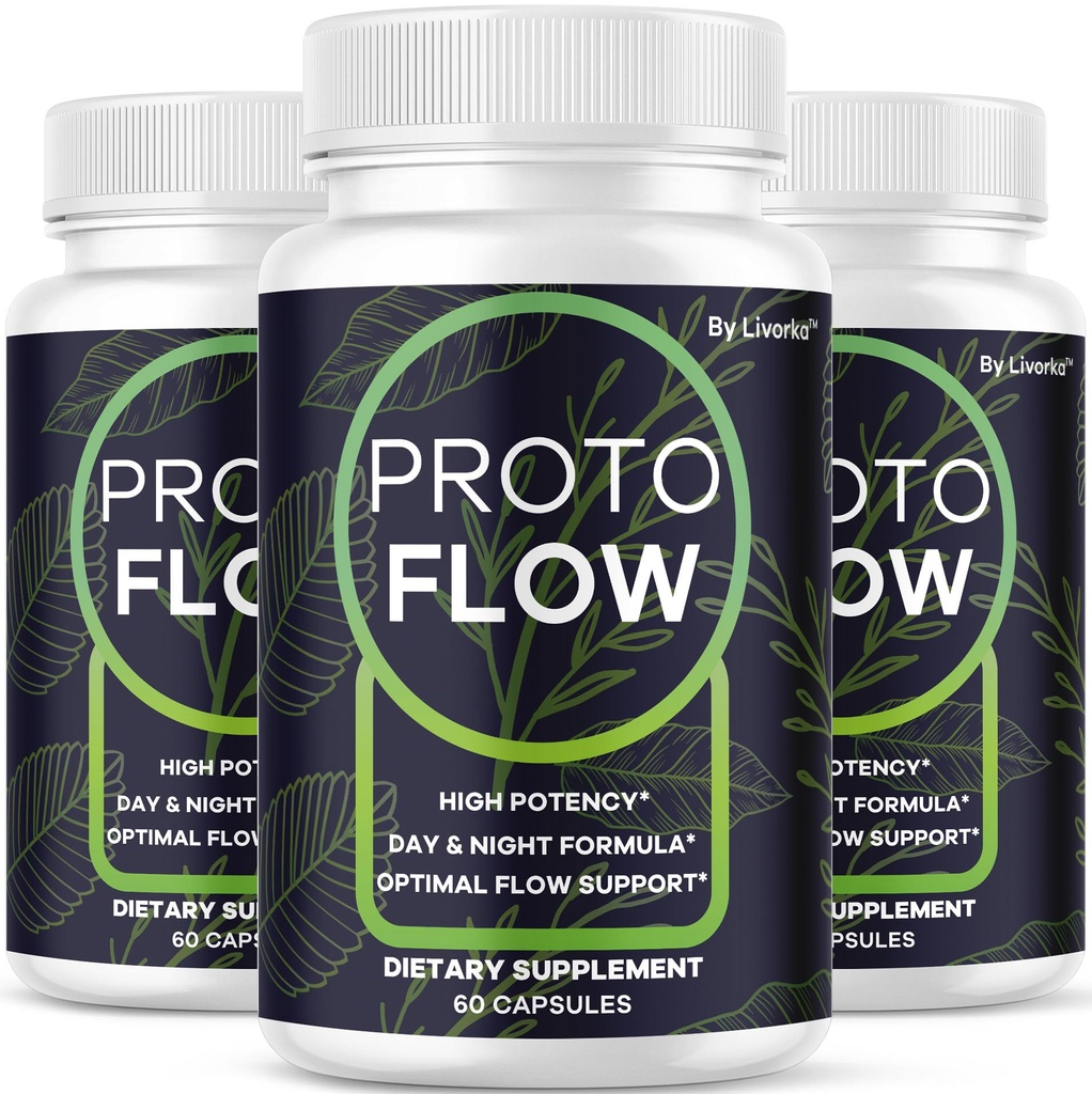 LIVORKA (3 Pack) Proto Flow - Proto Flow Support, ProtoFlow, ProtoFlow Recensioni, ProtoFlow Formula, Proto Flow Maschio Capsules, Proto Flow Supplement per Uomo, Proto Flow Pills, 180 Capsule per 3 Mesi