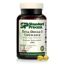 Tuna di processo standard Omega-3 Chewable - Integratore di olio di pesce con DHA - Supplemento Omega-3 per il sostegno della salute del cervello e degli occhi - Eccellente fonte di antiossidanti - Gluten-Free & Non-Dairy - 120 Softgels