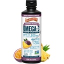 Integratore liquido dell'olio di pesce Omega 3 di Barlean per gli uomini e le donne, ananas della passione, 1500 mg EPA e acido grasso DHA, 16 oz