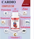 Cardio Heart Health Supplements, Circulation & Blood Pressure Support con potassio, magnesio, cromo, ZINC, manganese, cromo, selenio, 30CAPSULES 1000.31 Mg