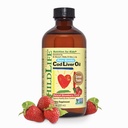 CHILDLIFE ESSENTIALS Cod olio di fegato per bambini - Kids Cod olio di fegato liquido, per bambini 6+ mesi, bambini, aggiunto DHA, EPA, omega-3 acidi grassi - fragola, 8 fl oz