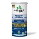 ORGANIC INDIA Psyllium Husk Powder - Pre & Probiotic Fiber Supplement, Organic Psyllium Husk Fiber Supplement, Intero Psyllium Husk Powder Unflavored, Fibra alimentare, USDA Organic, Gluten Free - 10 Oz