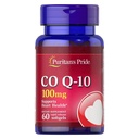 Puritan's Pride Coenzyme CoQ10 100mg, integratore alimentare per la salute del cuore, la pressione sanguigna, la salute della gomma orale e il supporto di invecchiamento sano, 60 Servings, Softgels di rilascio rapido