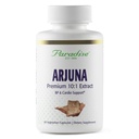 Paradise Herbs Arjuna, Supporto cardiovascolare, Manutenzione della pressione sanguigna, Salute del cuore, Supplemento antiossidante, Vegan, Non OGM, Gluten Free, 60 capsule vegetariane