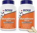 Ora Glutathione 500 mg, 100 capsule vegane (Pack of 2) - Ridotto Formula Supplemento GSH - Migliorato con estratto di cardo al latte e acido lipoico alfa
