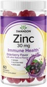 Swanson Zinc Gummies - Tutto integratore naturale di vitamina Promuovere l'attività antiossidante & Bodily Defense - aiuta a sostenere il vostro sistema immunitario e un corpo sano - (Elderberry, 60 Gummies)