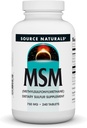 Fonte Naturals MSM (metilsulfonilmetano), 750 mg - 240 compresse